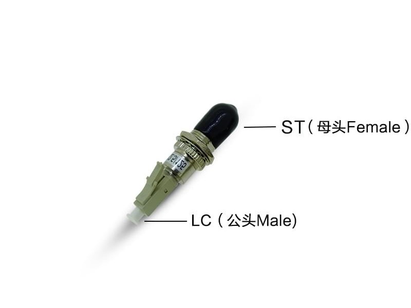 LC公-ST母光纤适配器