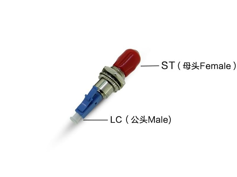 LC公-ST母光纤适配器