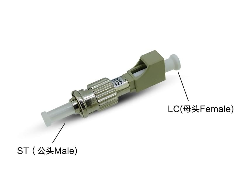 LC母-ST公光纤适配器